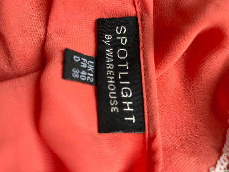 Warehouse 2025 coral dress