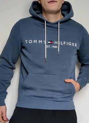 Sweat à capuche Tommy Hilfiger Bleu - Taille S, marque: Tommy Hilfiger, état: Très bon état, taille: S, 29,95 €, 32,15 € Protection acheteurs (Pro) incluse
