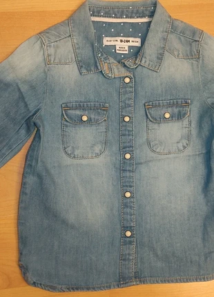 Camisa de ganga , merk: Denim, staat: Heel goed, maat: 18-24 maanden / 86 cm, € 2,50, € 3,33 inclusief Kopersbescherming