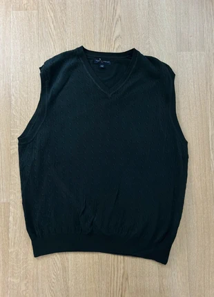 Cardigan sans manches Tommy Hilfiger noir torsadé Homme taille XL très bon état, brand: Tommy Hilfiger, condition: Very good, size: XL, €14.00, €15.40 includes Buyer Protection Pro
