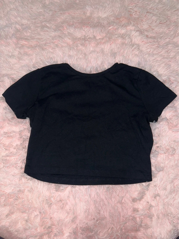 Wild Fable Black Crop Tee 1