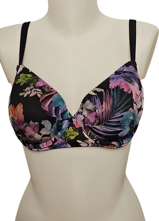 Soutien-gorge Livera Lingerie 85C – Noir à fleurs colorées – Confort & maintien, marca: Livera, estado: Muito bom, tamanho: 70C, €9.00, €10.15 inclui Proteção do Comprador Pro