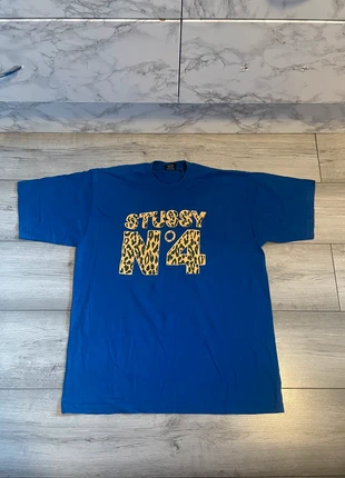 Unisex y2k 2000s lepoard print stussy N4 designed print stussy tshirt, brand: Stüssy, condition: Very good, size: L, £9.00, £10.15 includes Buyer Protection