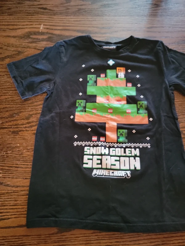 Tee-shirt minecraft Noël