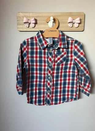 Hemd ruitjes rood, merk: C&A, staat: Heel goed, maat: 12-18 maanden / 80 cm, € 5,00, € 5,95 inclusief Kopersbescherming