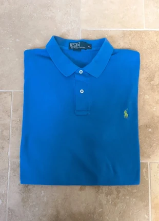 Polo Ralph Lauren homme XL bleu logo vert Pima coton excellent état, marca: Ralph Lauren, estado: Muito bom, tamanho: XL, €26.99, €29.04 inclui Proteção do Comprador Pro