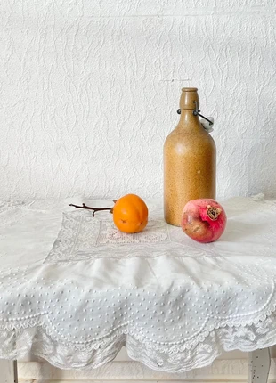 Superbe petite nappe ronde en coton et dentelle ancienne 🇫🇷, marque: Vintage, état: Très bon état, 20,00 €, 21,70 € Protection acheteurs (Pro) incluse