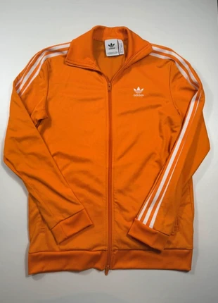 Veste zippée adidas orange bandes brodées blanches, brand: adidas, condition: Very good, size: M / 38 / 10, €30.00, €32.20 includes Buyer Protection
