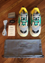 Triple S Balenciaga vert jaune gris Vinted