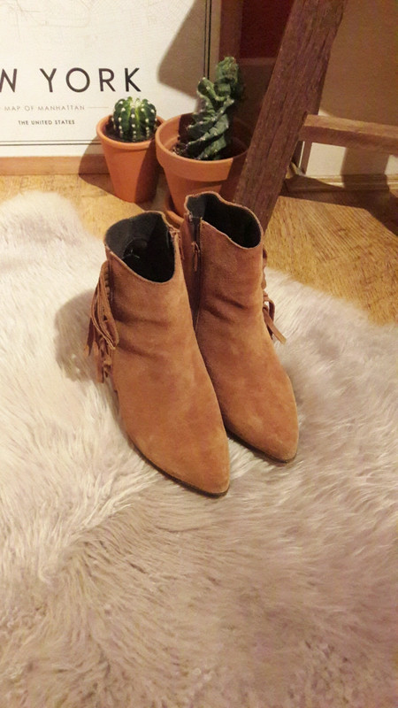 Bottines talon camel KIOMI