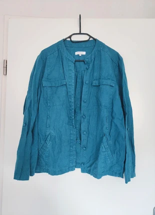 Veste lin bleu turquoise femme Scottage 44, marke: Scottage, zustand: Sehr gut, größe: XXL / 44 / 16, 12,00 €, 13,30 € inklusive Vinted-Käuferschutz