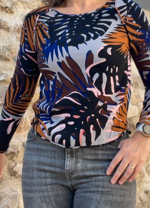 Blouse à fleurs Mango, marke: Mango, zustand: Sehr gut, größe: S / 36 / 8, 5,00 €, 5,95 € inklusive Vinted-Käuferschutz