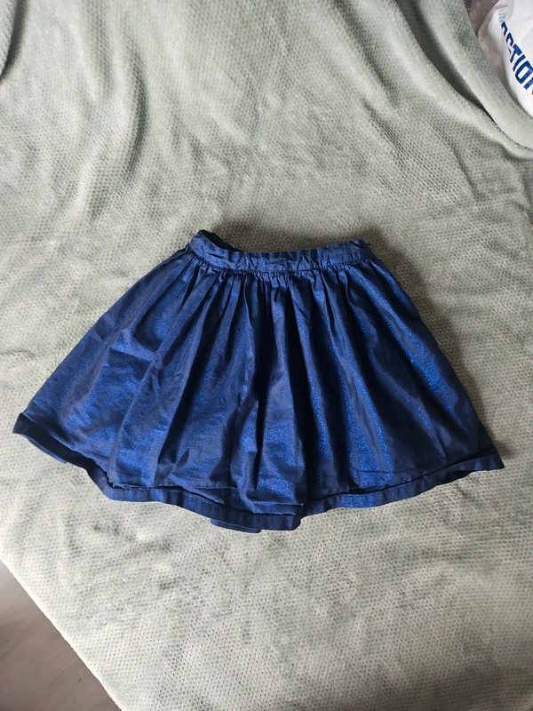 Jupe bleu rétro taille 10 ans okaidi