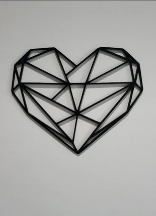 Geometric Heart 3D Printed Wall Art Pla 200mm Home Decor Hanging Art Decoration, brand: do3dprints, condition: Very good, £5.00, £5.95 includes Buyer Protection