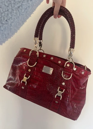 Y2K Red Croc Embossed shoulder bag with gold hardware, brand: y2k, condition: Very good, £32.00, £34.30 includes Buyer Protection