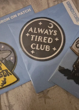 3 Iron on Patches, brand: Grindstore, condition: New with tags, £3.00, £3.85 includes Buyer Protection