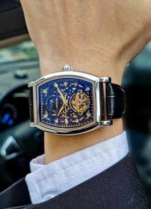 Montre Neuve Phase de Lune Automatique Squelette Acier Inoxydable Cuir Luxe, brand: sans marque, condition: New with tags, size: One size, €49.90, €53.10 includes Buyer Protection