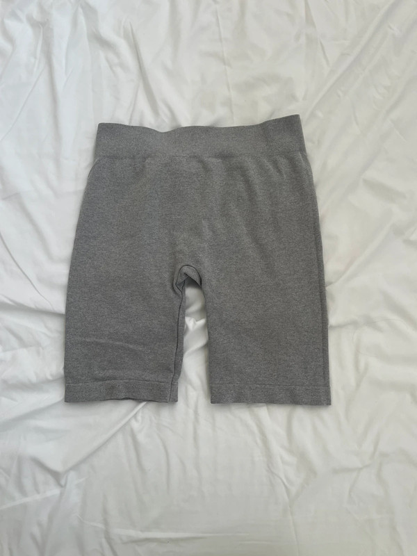 free people movement gray biker/slip shorts