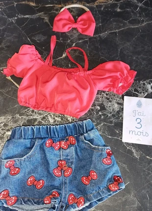 Ensemble 3 pièces, estado: Nuevo sin etiquetas, tamaño: 6-9 meses / 68 cm, 4,00 €, 4,90 € Protección al comprador incluida