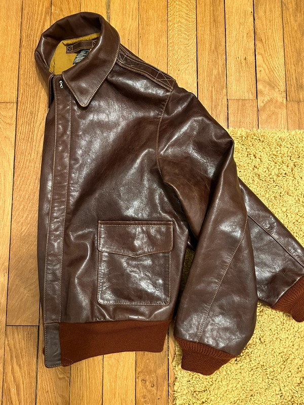 a2 leather jacket in veg tanned horsehide 2