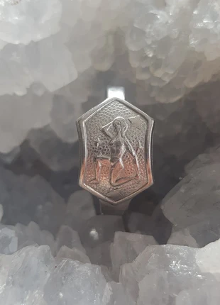 Bague inox spoonring Vierge Virgo taille 18mm acier inoxydable stainless steel astrology, condition: Very good, size: 18.1 mm Ø, €10.00, €11.20 includes Buyer Protection