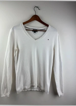 Polo col V maille fine – Tommy Hilfiger 255N, marque: Tommy Hilfiger, état: Satisfaisant, taille: M / 38 / 10, 4,99 €, 5,94 € Protection acheteurs (Pro) incluse