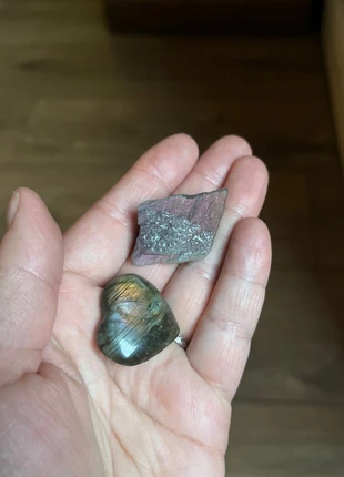 Labradorite heart and raw flashy, brand: labradorite, condition: New without tags, £4.50, £5.43 includes Buyer Protection