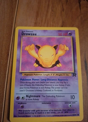 Drowzee, brand: Pokémon, condition: Good, €1.00, €1.75 includes Buyer Protection