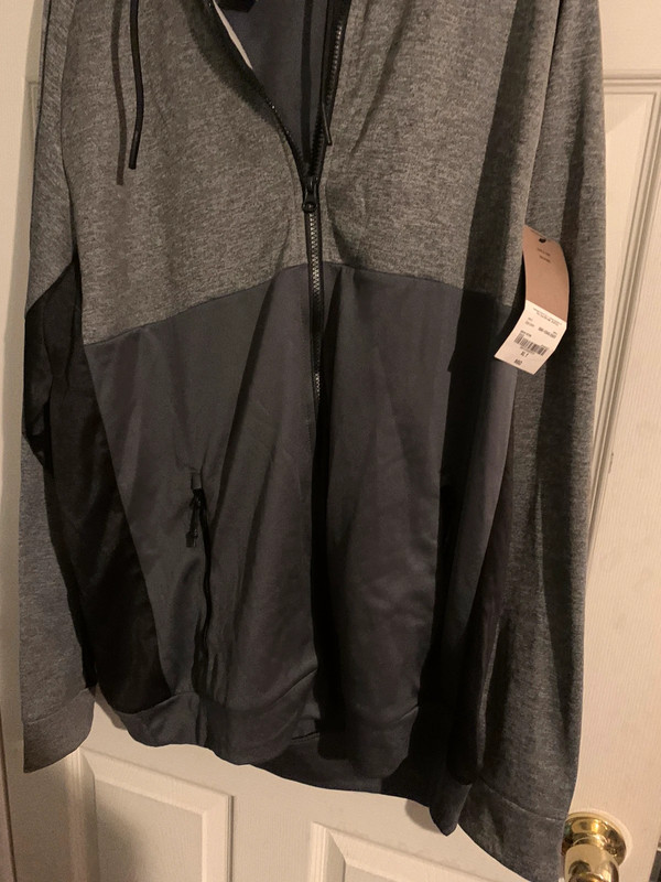 The Foundry Big Tall Supply Co. Mens Long Sleeve Hoodie Gray Size XL