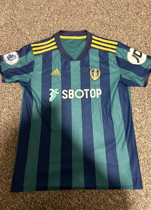 Leeds United away football shirt adidas sbotop navy green premier league jersey, brand: adidas, condition: Good, size: XL, £25.00, £26.95 includes Buyer Protection