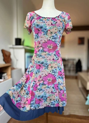 Meshy printed flowered short sleeved dress y2k girly S, marke: Vintage Dressing, zustand: Sehr gut, größe: S / 36 / 8, 5,00 €, 5,95 € beinhaltet Vinted-Käuferschutz Pro