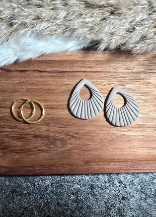 Boucle d'oreille créoles +pampilles, condition: New without tags, €12.00, €13.30 includes Buyer Protection