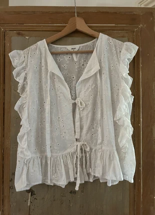 Blouse à noeuds, marca: Villa, estado: Muito bom, tamanho: XL / 42 / 14, €10.00, €11.20 inclui Proteção do Comprador