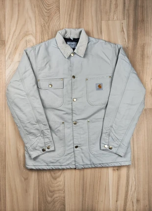 Veste jean hiver, Carhartt WIP OG Chore Coat, grise, col velours, matelassée, taille M homme, marke: Carhartt, zustand: Neu, größe: M, 74,00 €, 78,40 € beinhaltet Vinted-Käuferschutz Pro