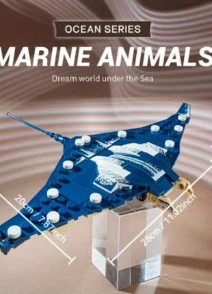 Blocs de Construction "Raie Manta" Série Animaux Marins Océan, zustand: Neu, größe: Einheitsgröße, 15,00 €, 16,45 € inklusive Vinted-Käuferschutz