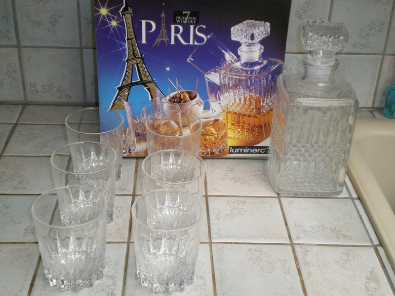 Service à whisky 1 carafe + 6 verres Luminarc Paris