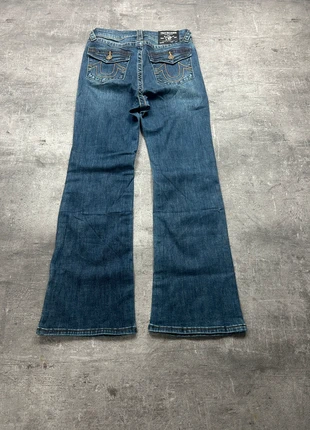 Vintage Y2K Flared Bootcut Jeans - Miss Me / True Religion / Rock Revival / Dolce & Gabbana Style, merk: True Religion, staat: Heel goed, maat: S / 36 / 8, € 59,99, € 63,69 inclusief Kopersbescherming