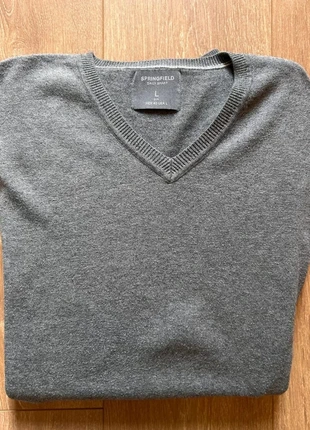 Pull / Sweat gris Springfield taille L, merk: Springfield, staat: Heel goed, maat: L, € 8,00, € 9,10 inclusief Kopersbescherming
