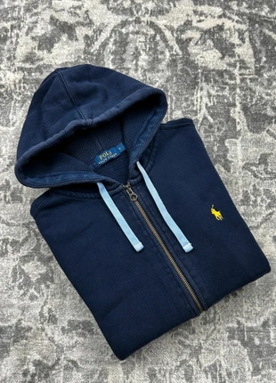 Full Zip Ralph Lauren / Sweat à Capuche RL / Pull Zippé Marine Taille L - Logo Or Brodé, marque: Ralph Lauren, état: Très bon état, taille: L, 70,00 €, 74,20 € Protection acheteurs (Pro) incluse