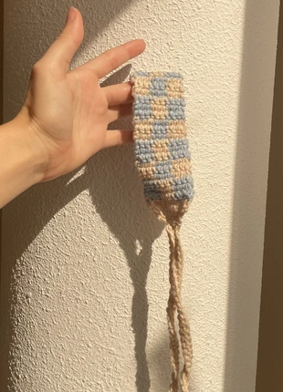 Bandeau en crochet - Bleu & Beige, marca: Local, estado: Nuevo sin etiquetas, tamaño: Talla única, 5,00 €, 5,95 € Protección al comprador incluida
