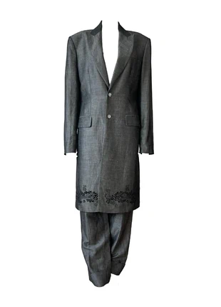 Alexander McQueen SS 1999 “No.13” Grey Embroidered Suit, marke: Alexander McQueen, zustand: Gut, größe: 48, 750,00 €, 788,20 € inklusive Vinted-Käuferschutz