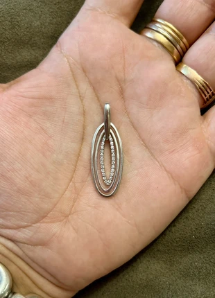 Pendentif en argent massif et zircons, marca: Argent, estado: Muito bom, €18.95, €20.60 inclui Proteção do Comprador Pro