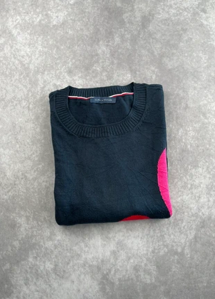 : Pull Tommy Hilfiger femme bleu marine à cœurs rouges – Taille XL, brand: Tommy Hilfiger, condition: Very good, size: XL, €15.00, €16.45 includes Buyer Protection
