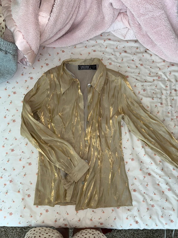 Shimmery gold blouse 4