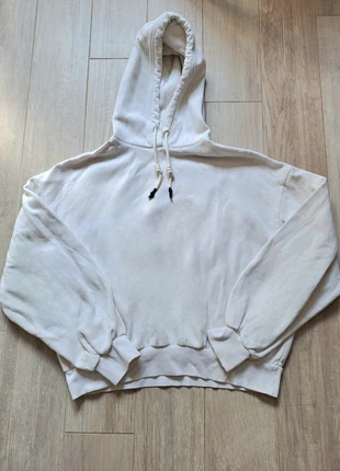 Sweat blanc à capuche à manches oversize, brand: H&M Divided, condition: Very good, size: M / 38 / 10, €3.00, €3.85 includes Buyer Protection