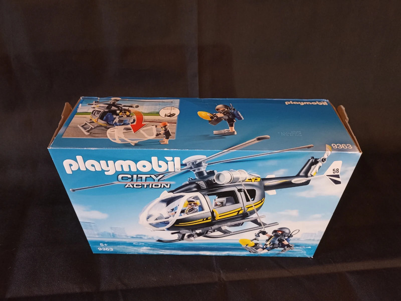 Playmobil City Action Les policiers d'élite 9363 Hélicoptère et