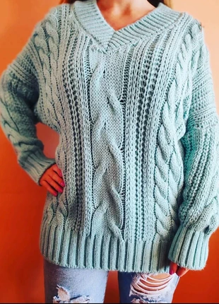 Jersey trenzado turquesa, marca: crooma.moda, estado: Nuevo con etiquetas, tamaño: Talla única, 8,00 €, 9,10 € Protección al comprador incluida