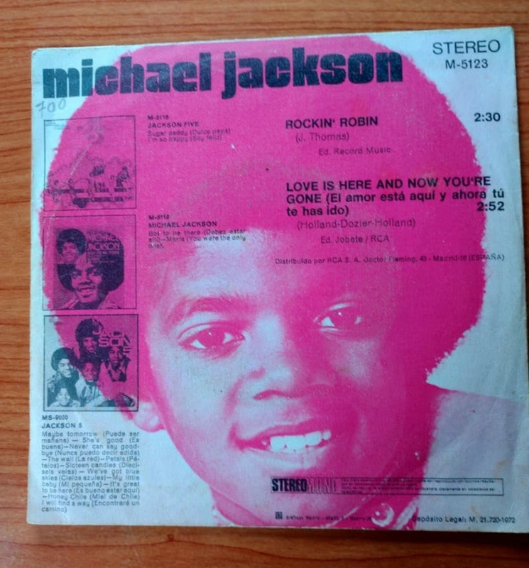Single 7"  "Rockin' Robin" Michael Jackson  2