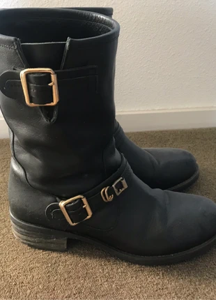 Lederen bikkerboots mt 38, staat: Goed, maat: 38, € 12,50, € 13,83 inclusief Kopersbescherming