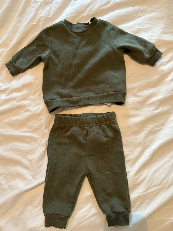 Baby khaki tracksuit hotsell
